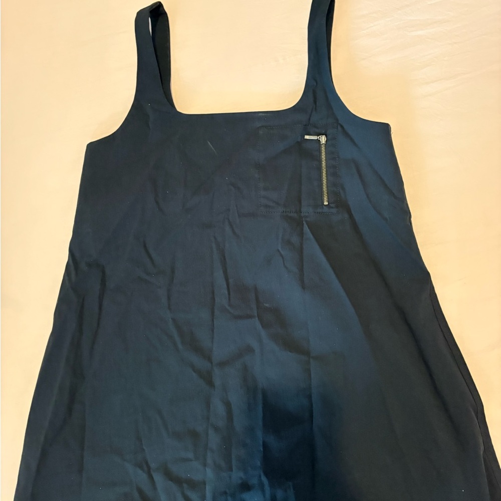 Oak+fFort Black Sleeveless Dress with Zipper Detail